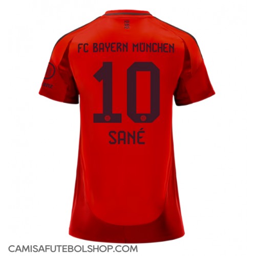 Camisa de time de futebol Bayern Munich Leroy Sane #10 Replicas 1º Equipamento Feminina 2024-25 Manga Curta